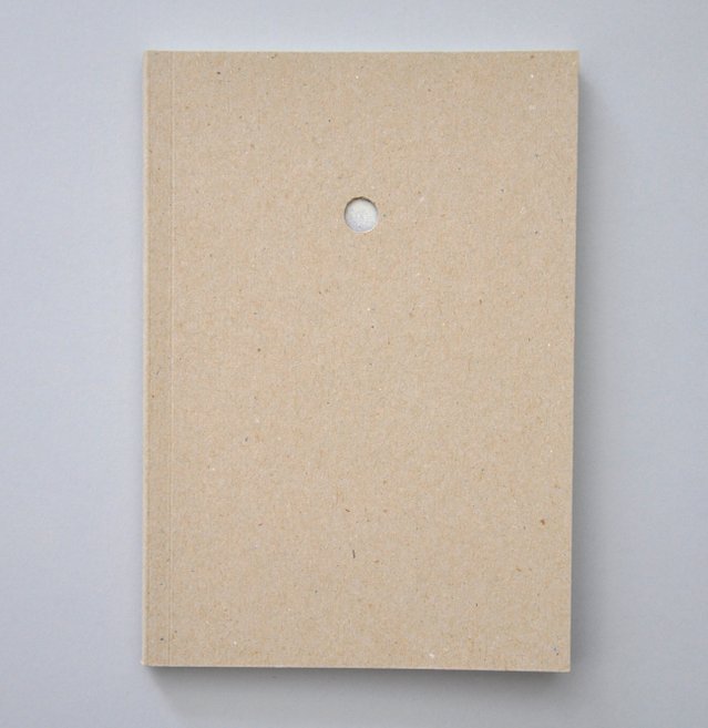 Overview of the cover of handmade artists book. Photography.